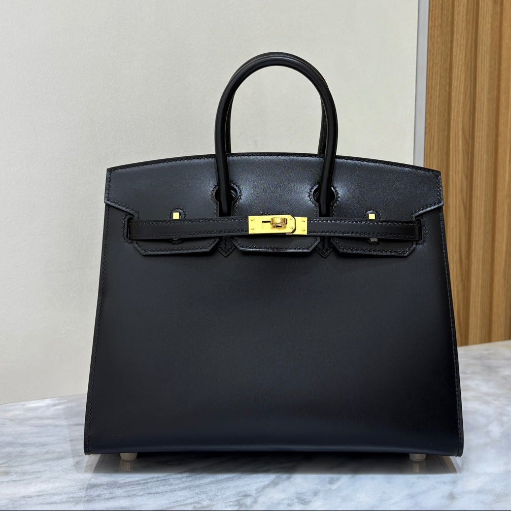 High-end Hermes 2026 Birkin 25cm Black Box Calf Leather