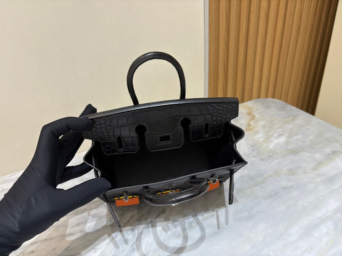 High-end Hermes 2026 Birkin Faubourg 20cm Midnight Black Matte Alligator