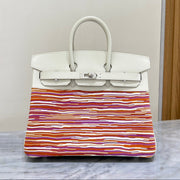 High-end Hermes 2026 Birkin 35 Vibrato Bag Cream White Box Calf