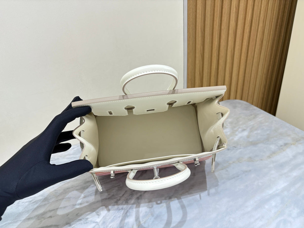 High-end Hermes 2026 Birkin 35 Vibrato Bag Cream White Box Calf