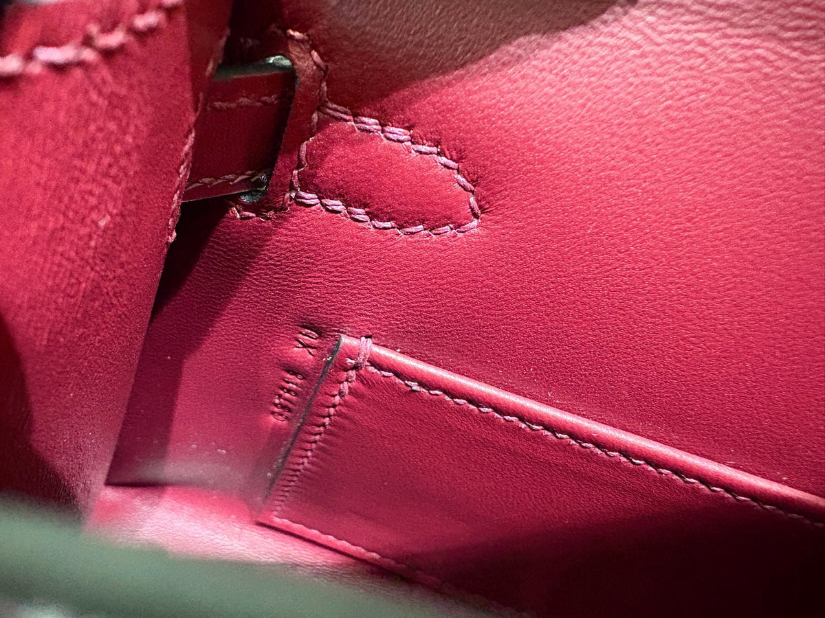 High-end Hermes 2026 Kelly Clouté Bag 19cm Box Leather