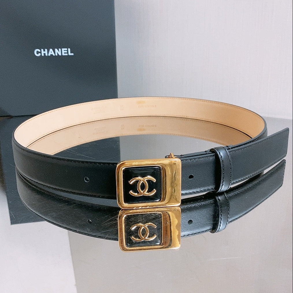 Chanel 2026 CC Buckle Belt 30mm Calfskin