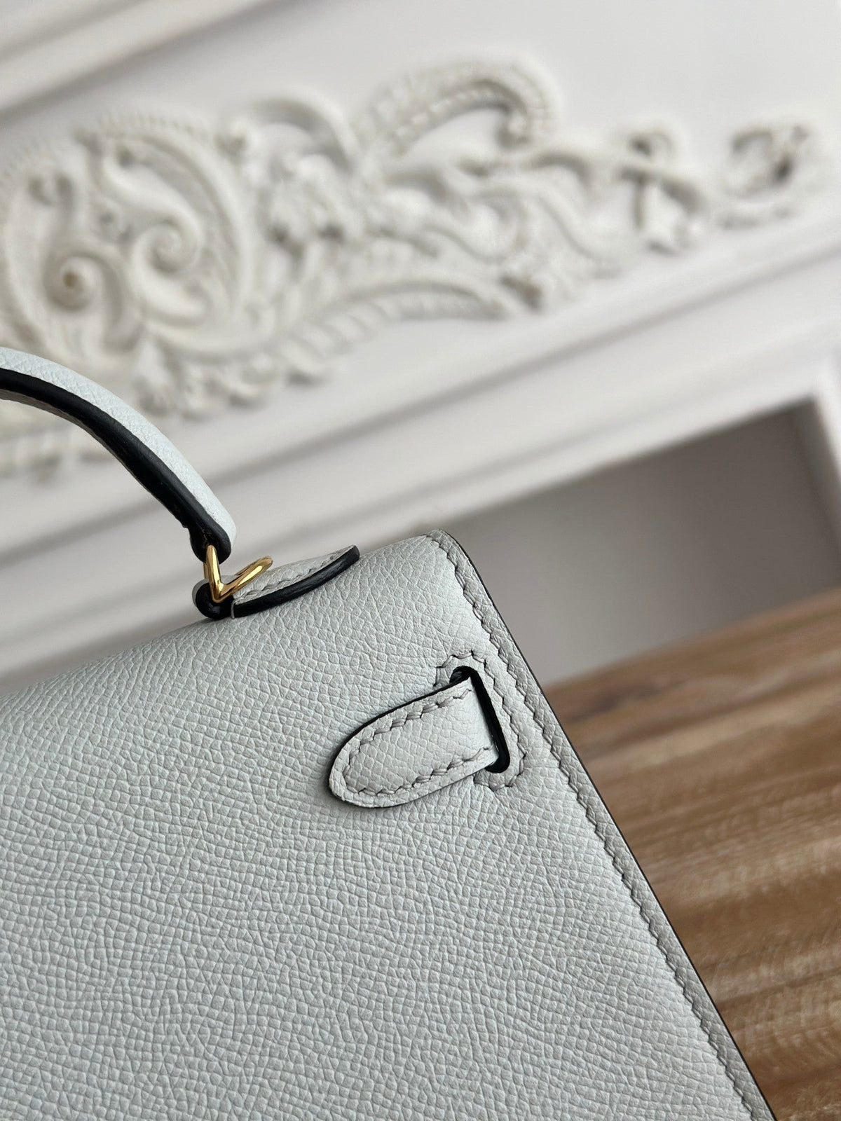 High-end Hermes 2026 Mini Kelly II 19cm Bag Epsom Leather 3