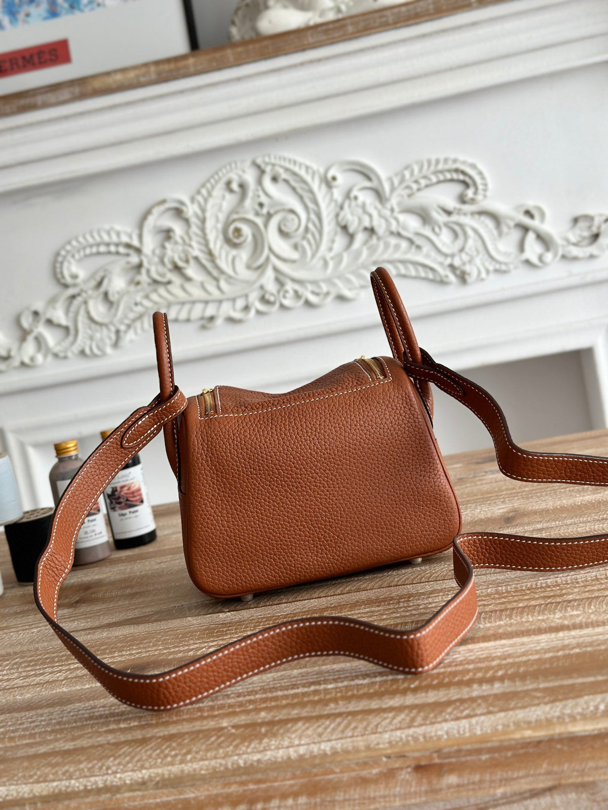High-end Hermes 2026 Lindy Bag 19cm Togo Leather 2