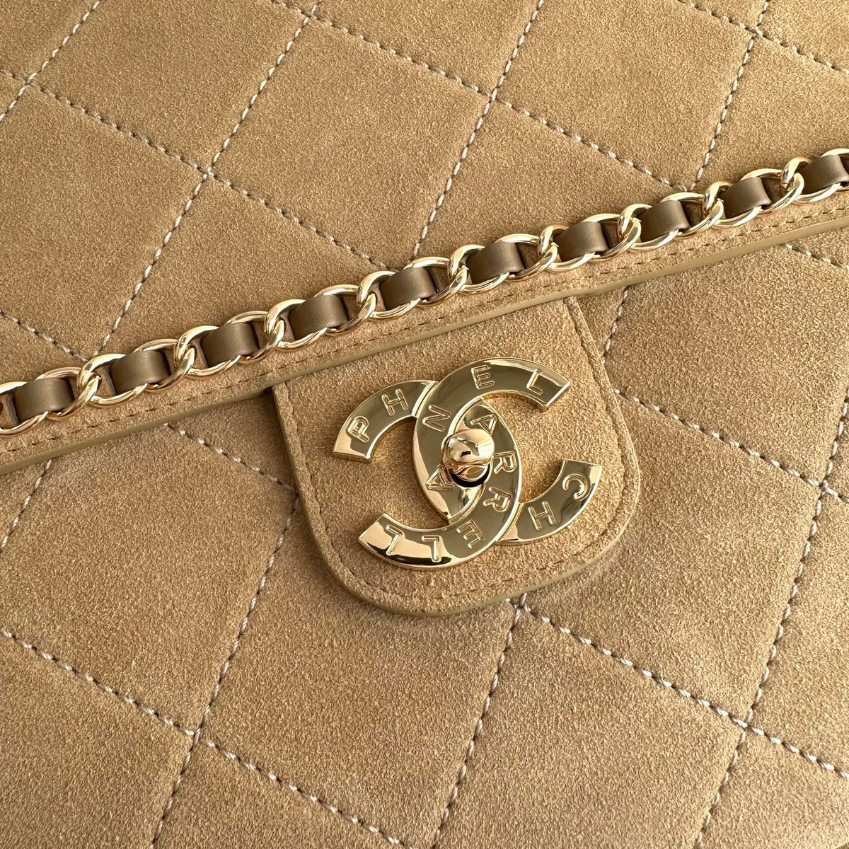 Chanel 2026 x Pharrell Williams Suede XXL Flap Bag Suede Leather 167141