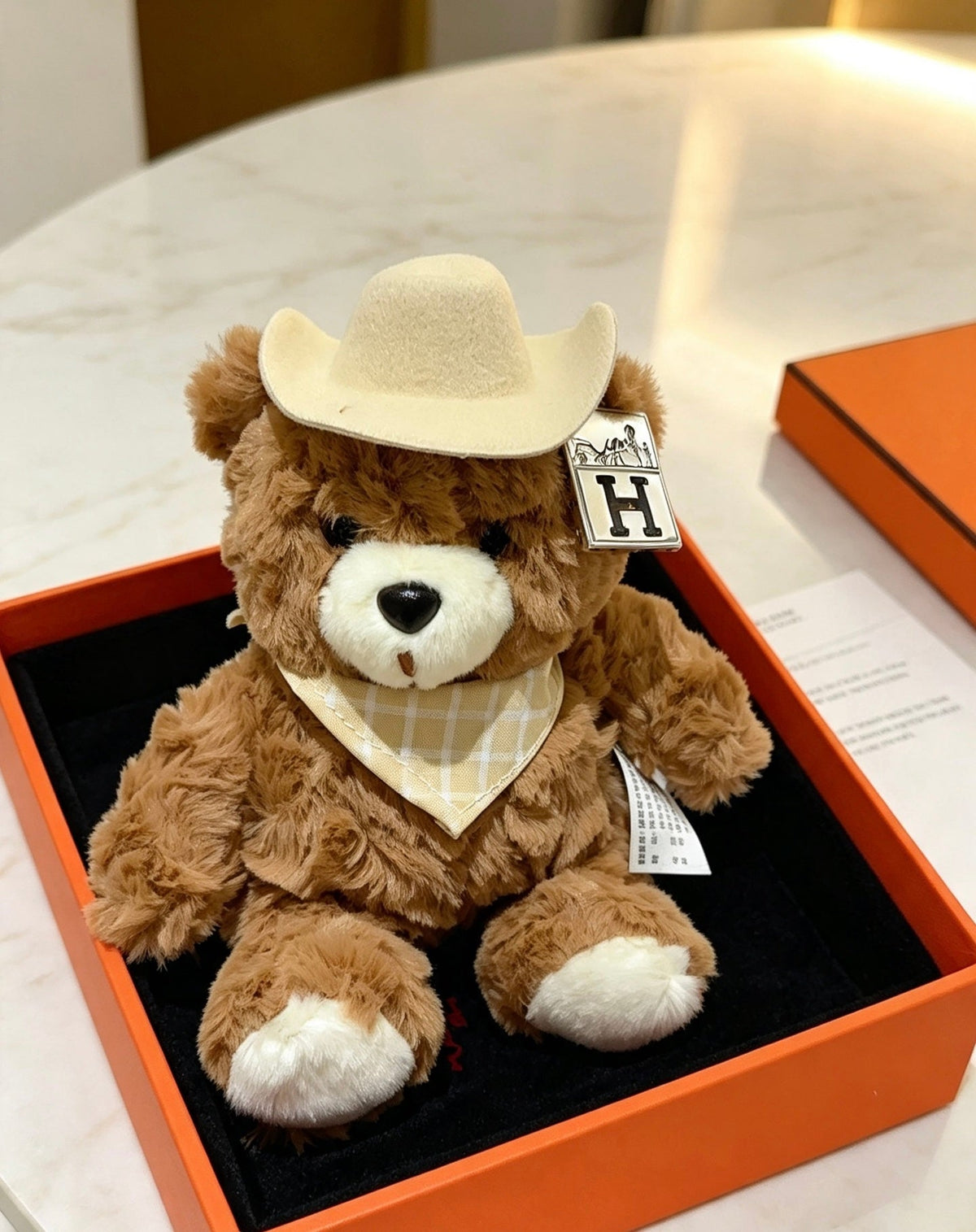 Hermes Cowboy Teddy Bear Charm