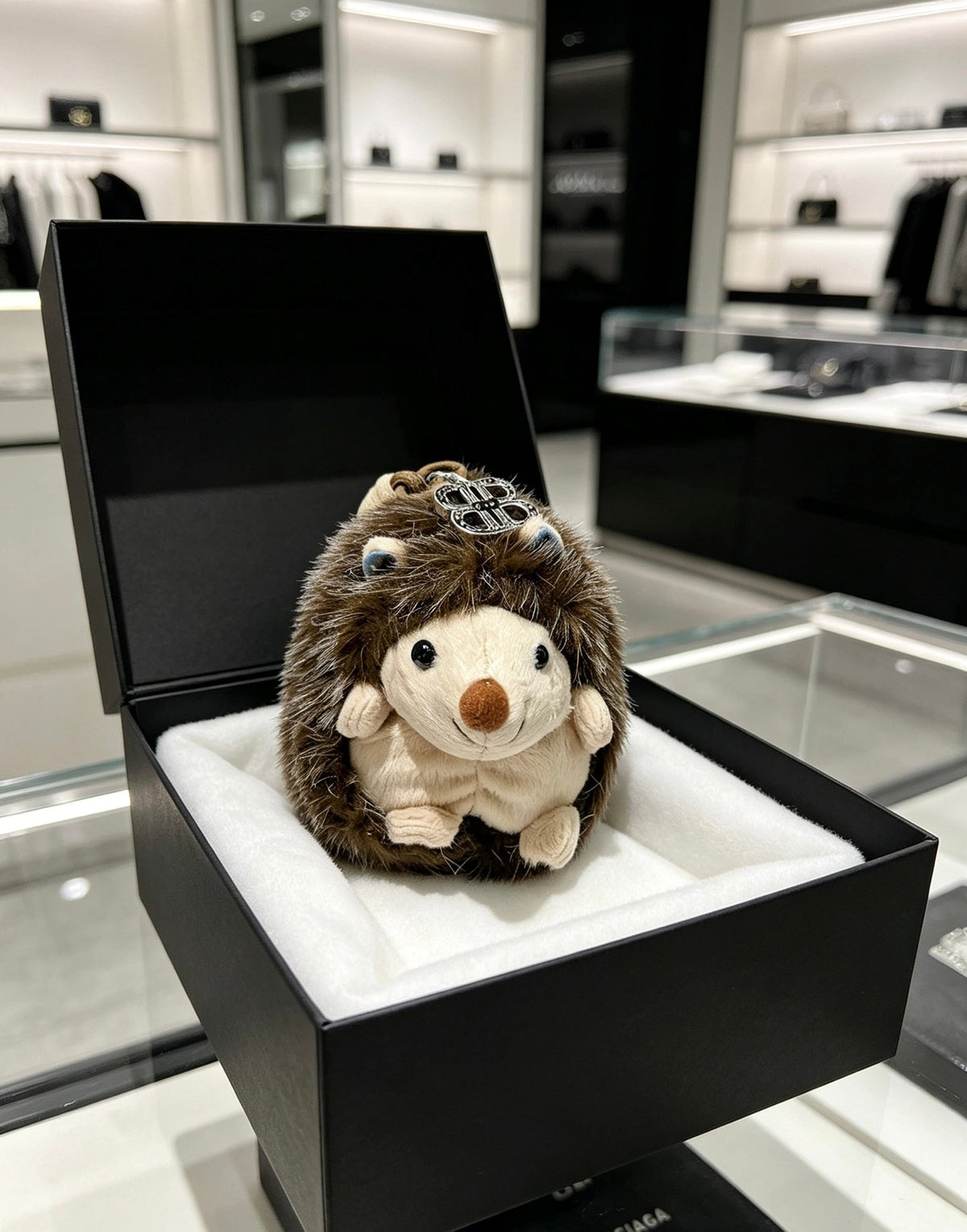 Balenciaga Plush Hedgehog Charm