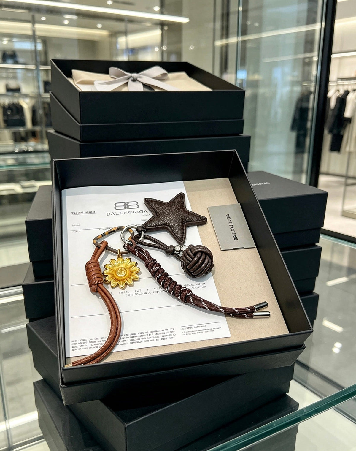 Balenciaga Star Leather Charm