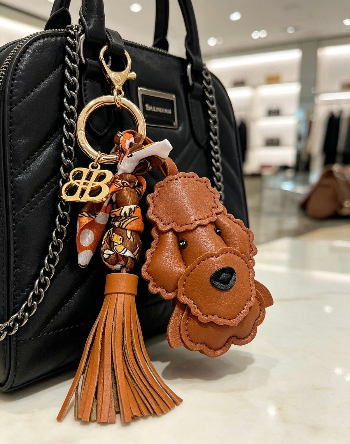 Balenciaga Brown Poodle Charm