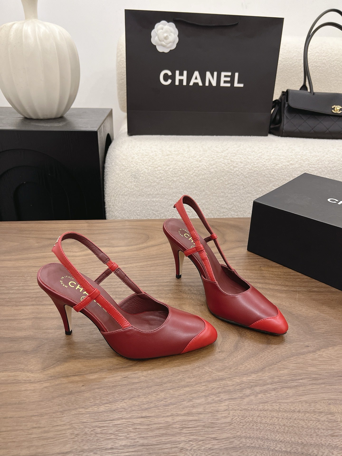 Chanel 2026 Slingback 90mm Suede Sheepskin 191448