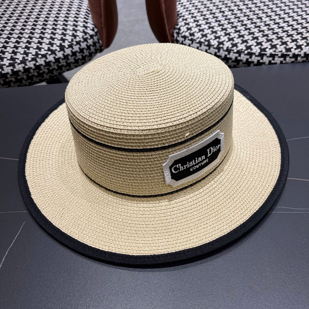 Dior Logo Straw Hat 491785