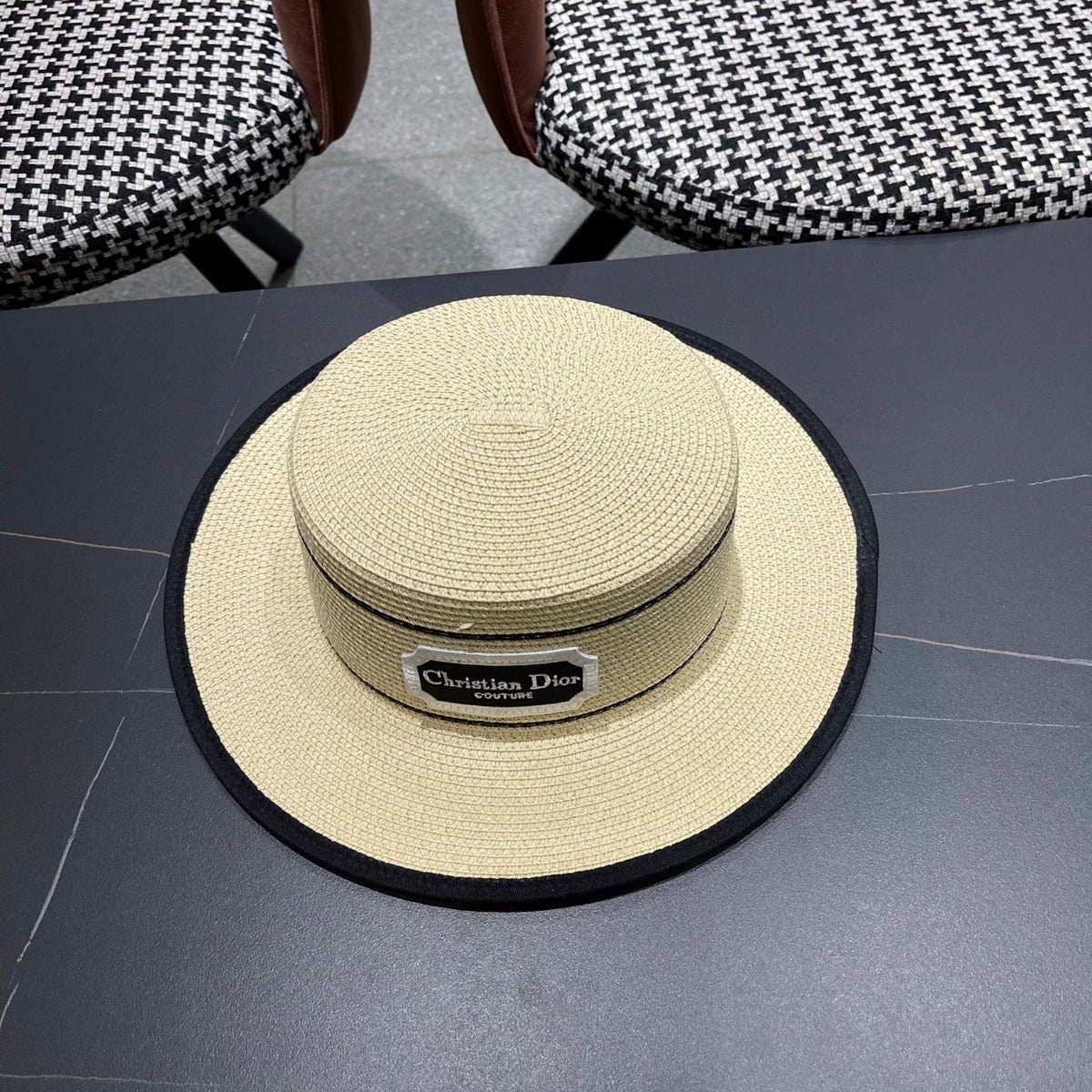 Dior Logo Straw Hat 491785