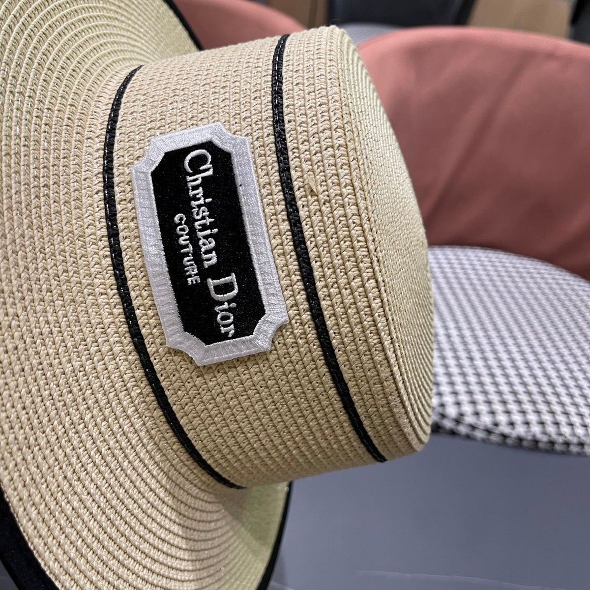 Dior Logo Straw Hat 491785