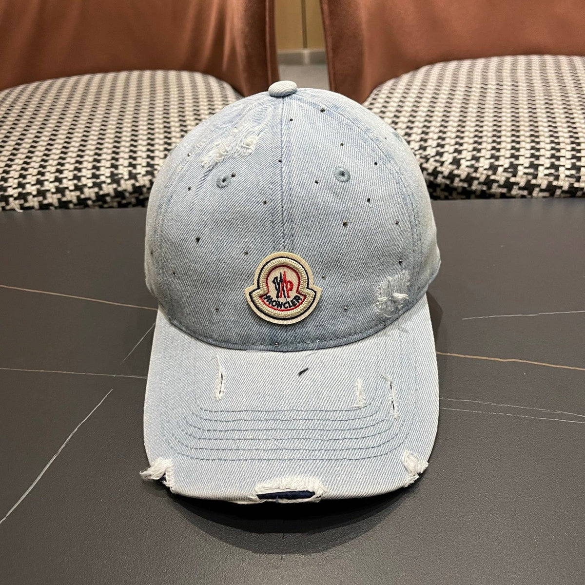 Moncler Denim Baseball Cap Hat 512537