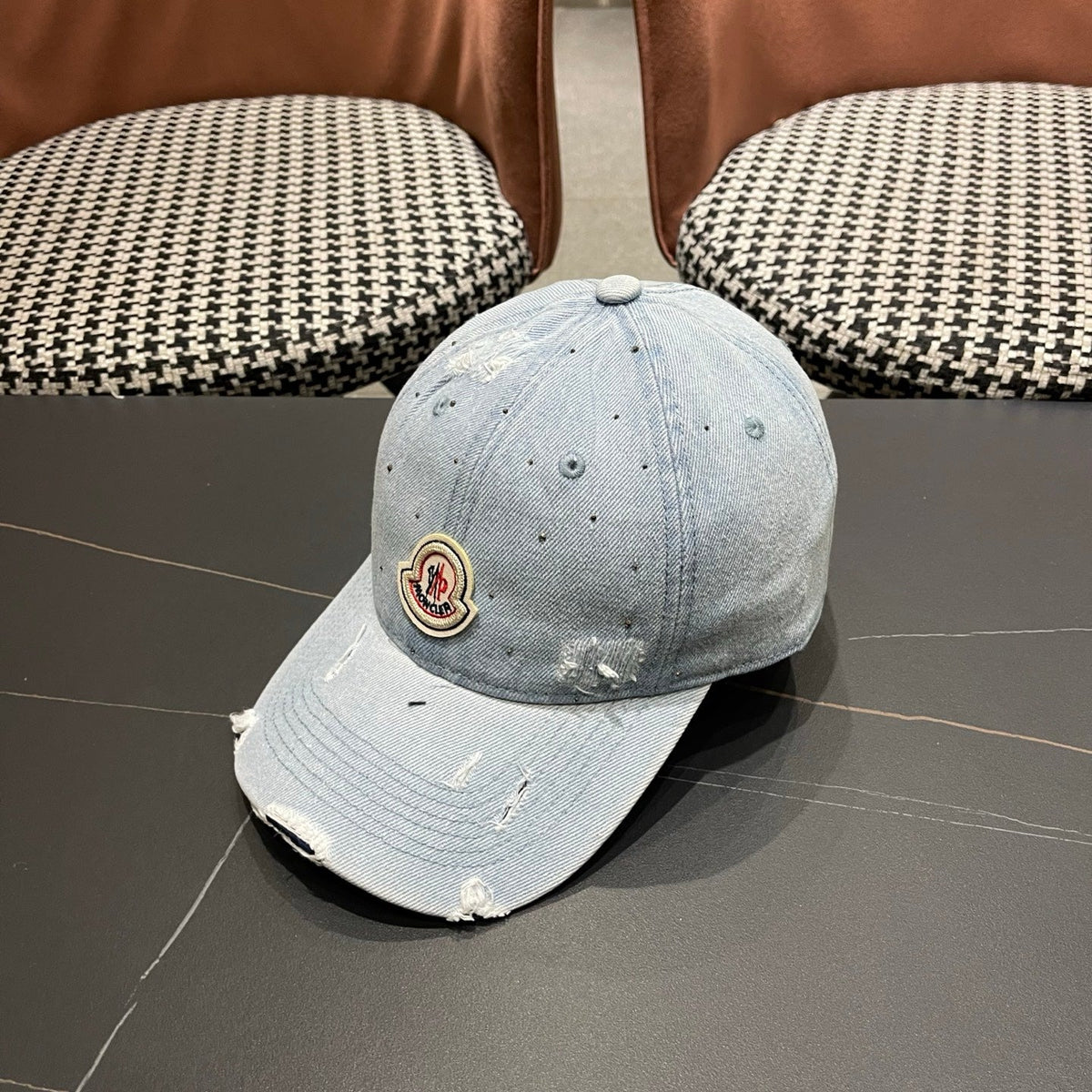 Moncler Denim Baseball Cap Hat 512537