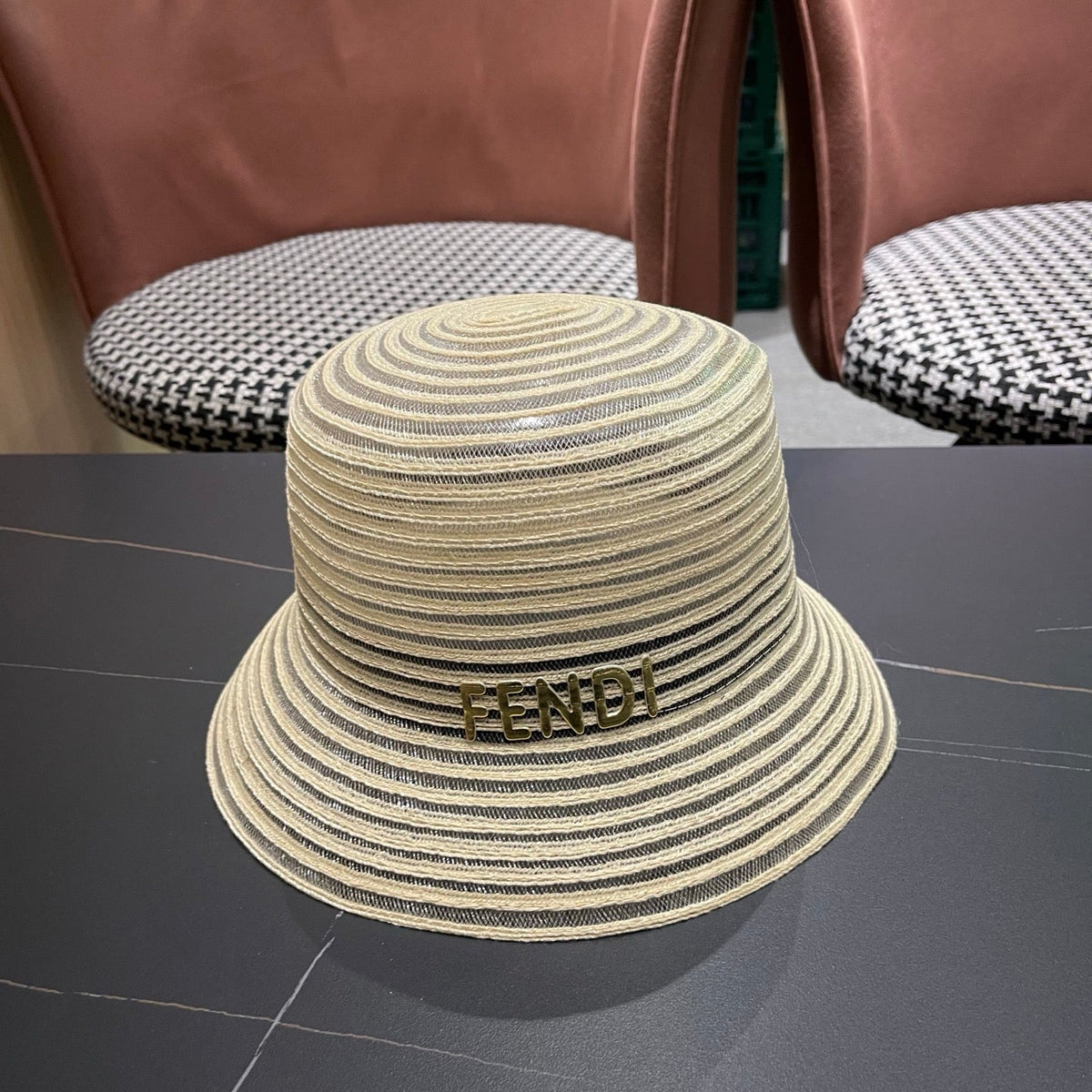 Fendi Mesh Bucket Hat 491789