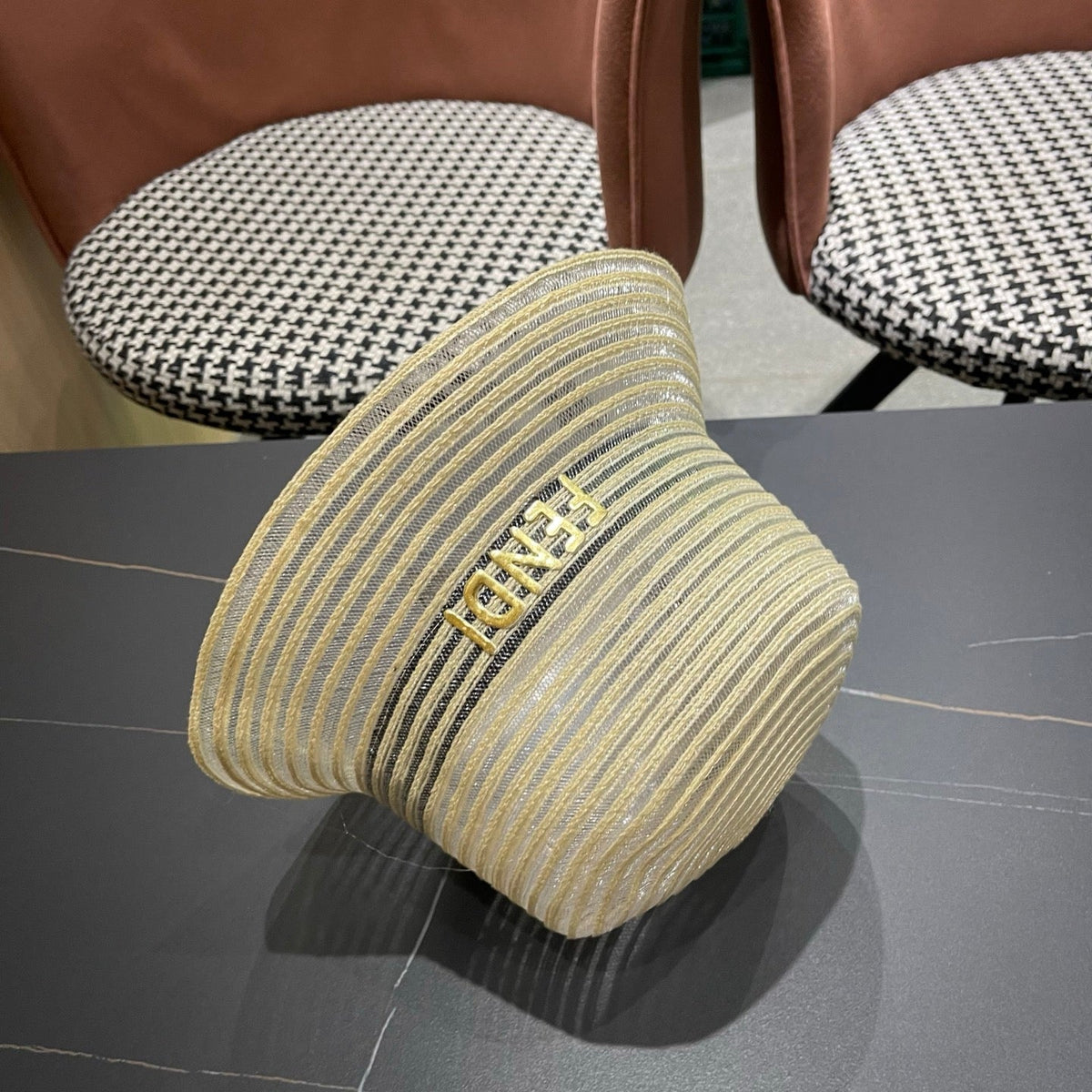 Fendi Mesh Bucket Hat 491789