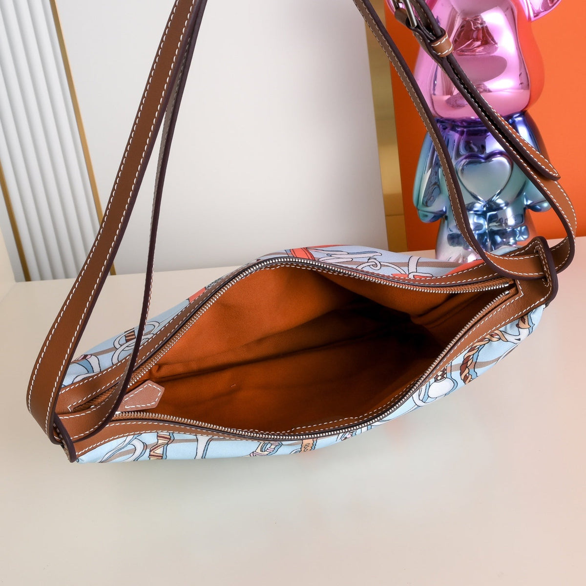 High-end Hermes 2026 Sursoie To Go Bag 22.5cm Silk/Swift Leather