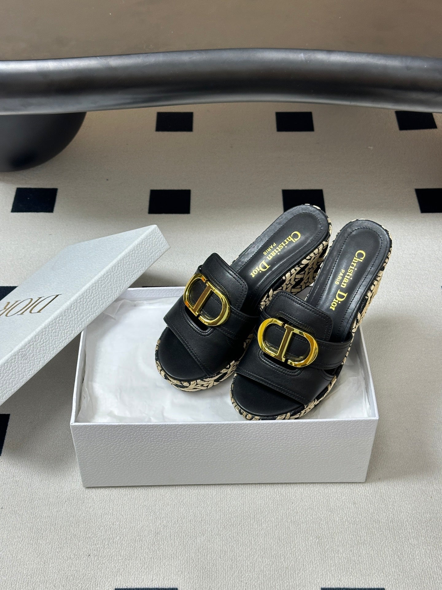 Dior 2026 Platform Sandals 90mm Cowhide 884505