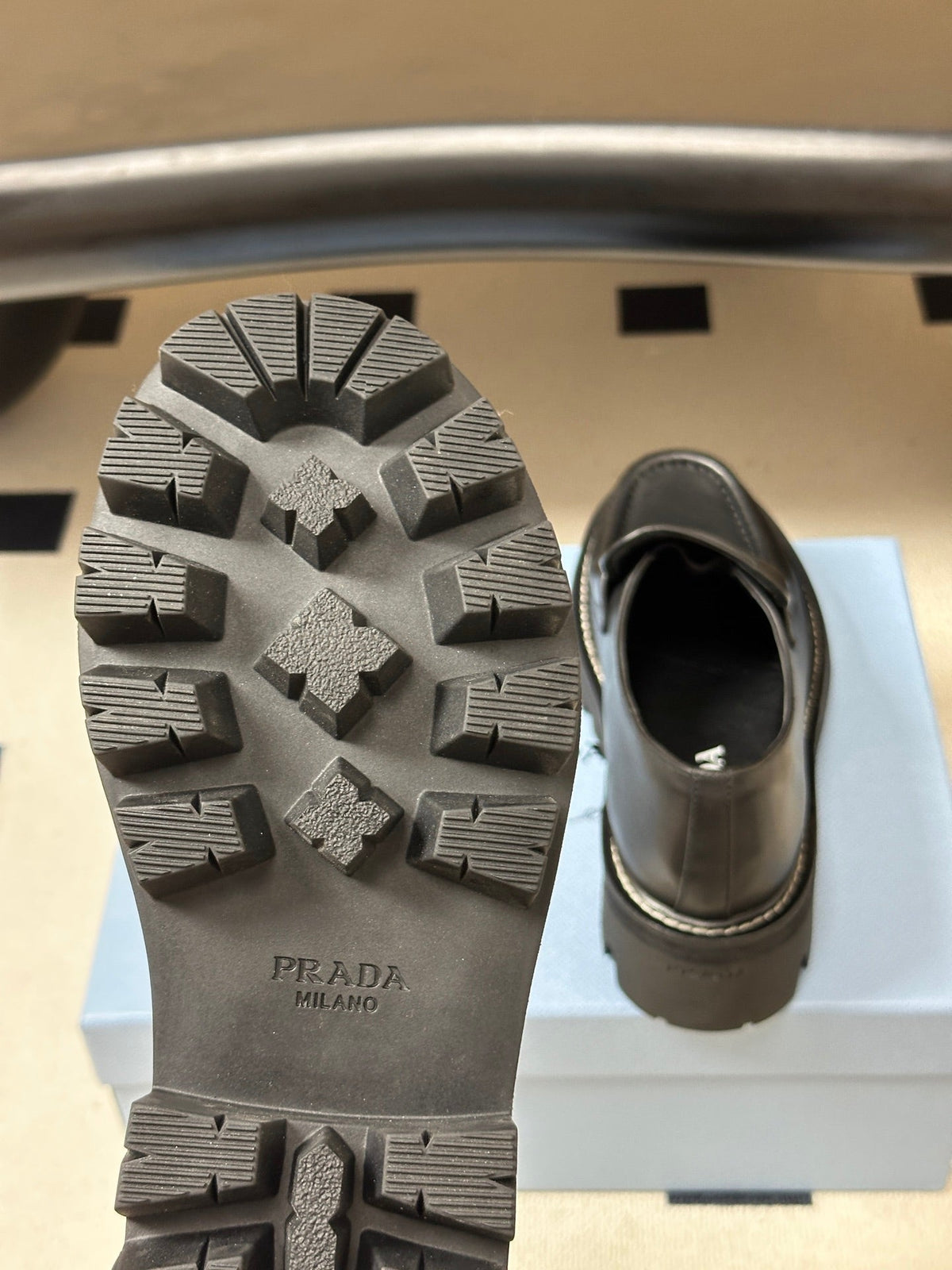 Prada 2026 Platform Loafers Cowhide 151269