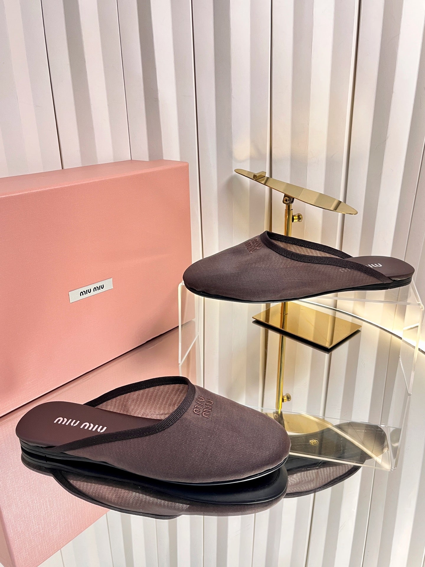 Miu Miu 2026 Flat Mule Mesh 979165