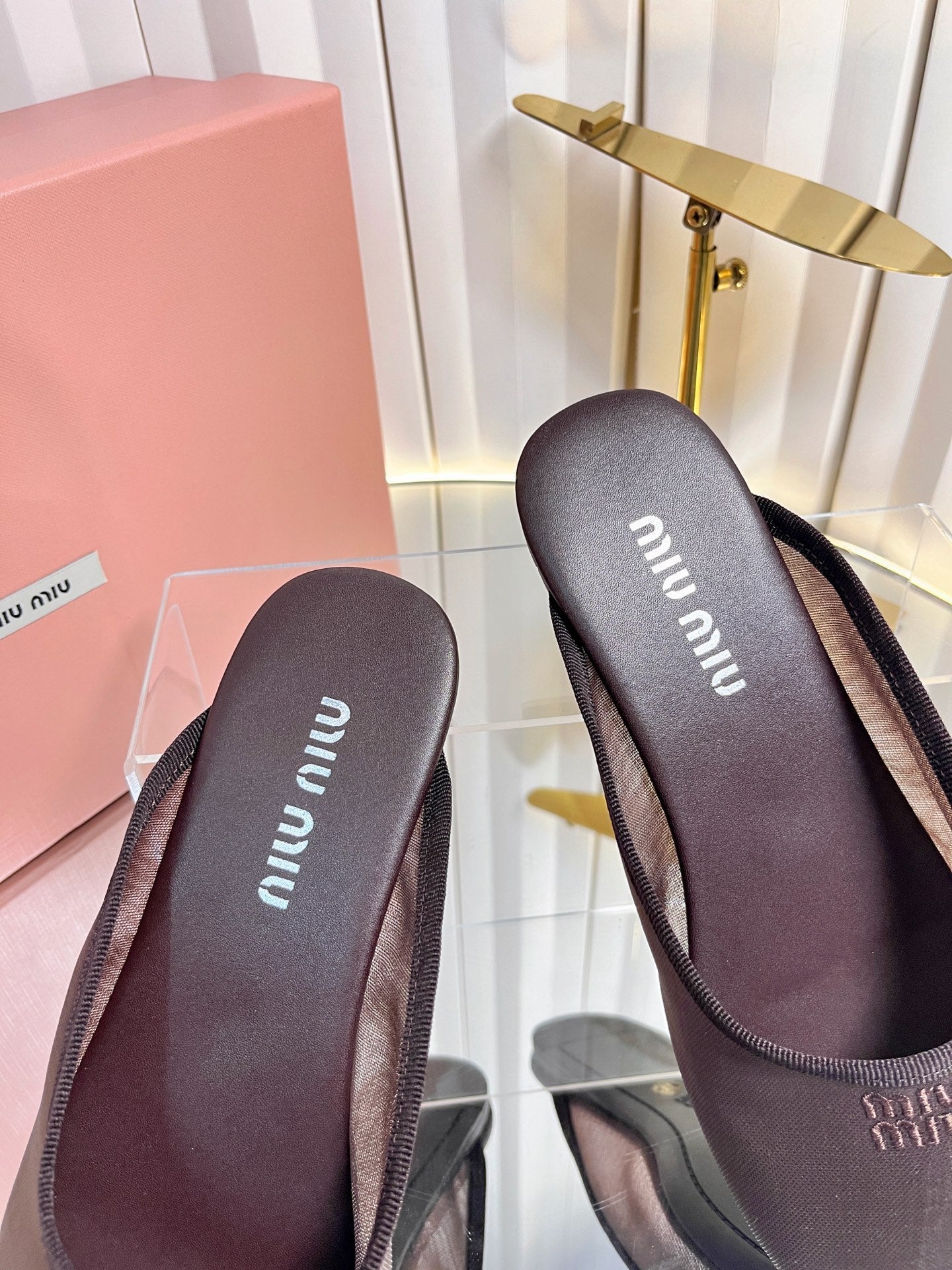 Miu Miu 2026 Flat Mule Mesh 979165
