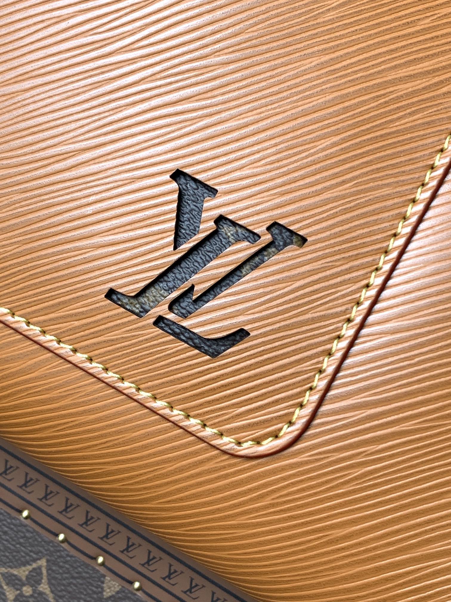 LV Marelle 30cm Tote Bag Caramel mix Brown Epi grain leather 241072
