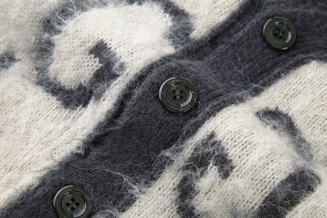 GG 25 Double-sided cardigan Grey Cashmere 0010