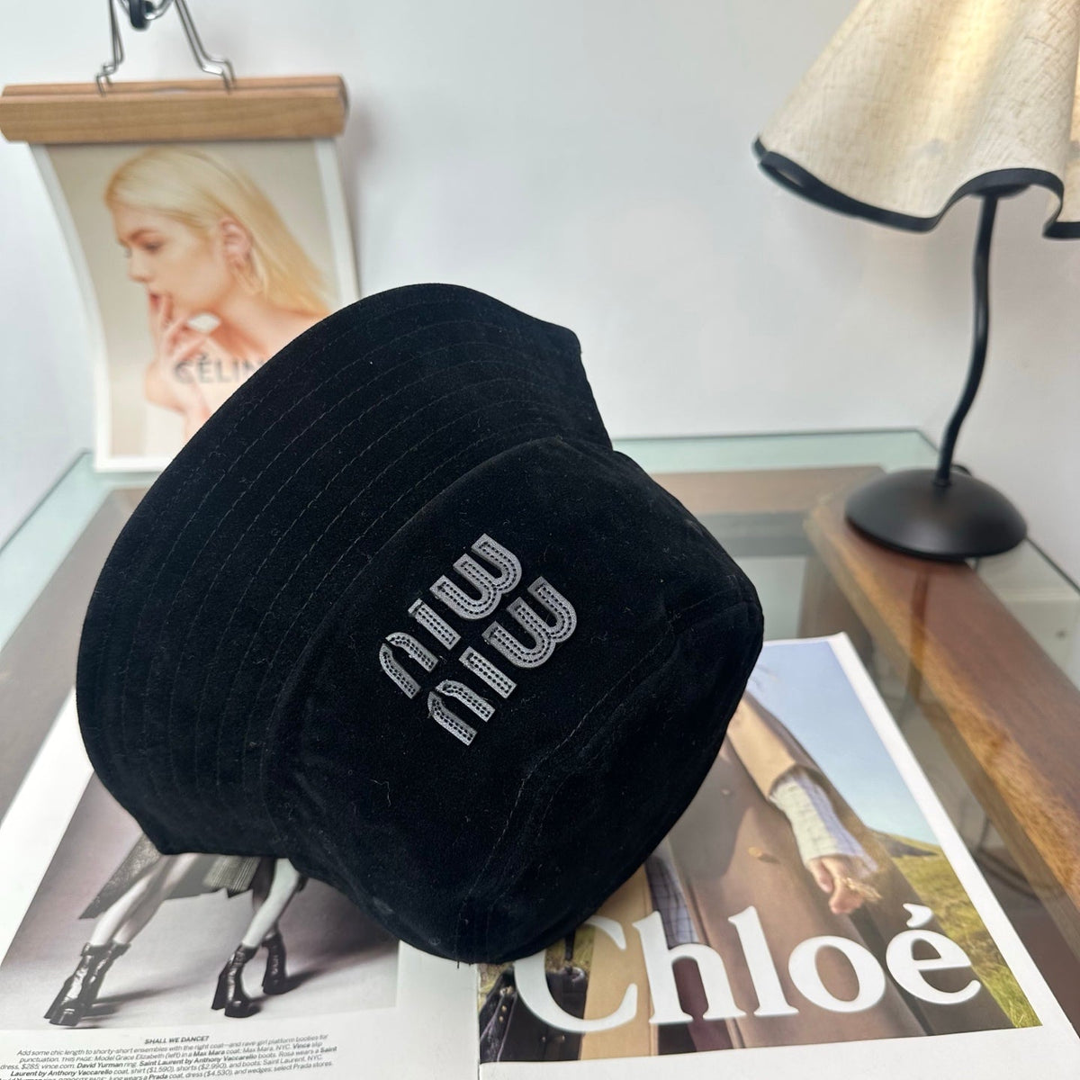 Miumiu Velvet Bucket Hat 497162