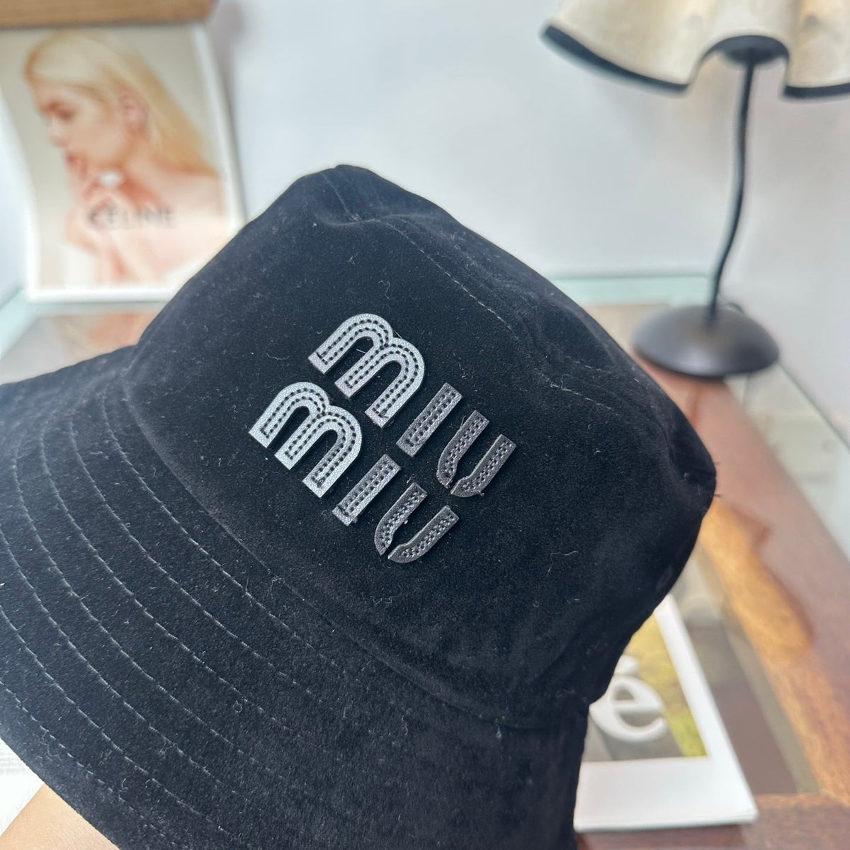 Miumiu Velvet Bucket Hat 497162