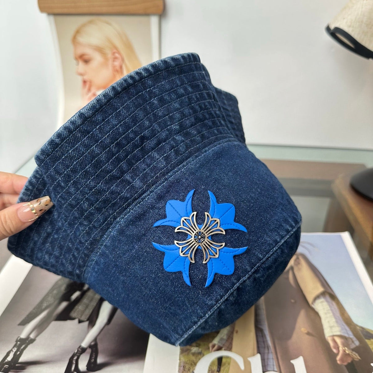 Chrome Hearts Denim Fisherman Hat 514948