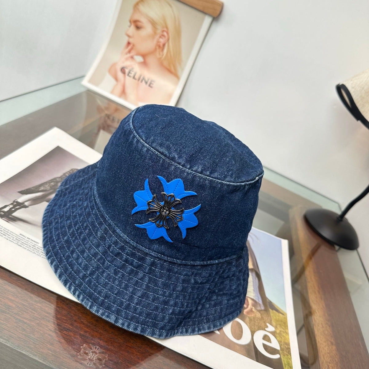 Chrome Hearts Denim Fisherman Hat 514948