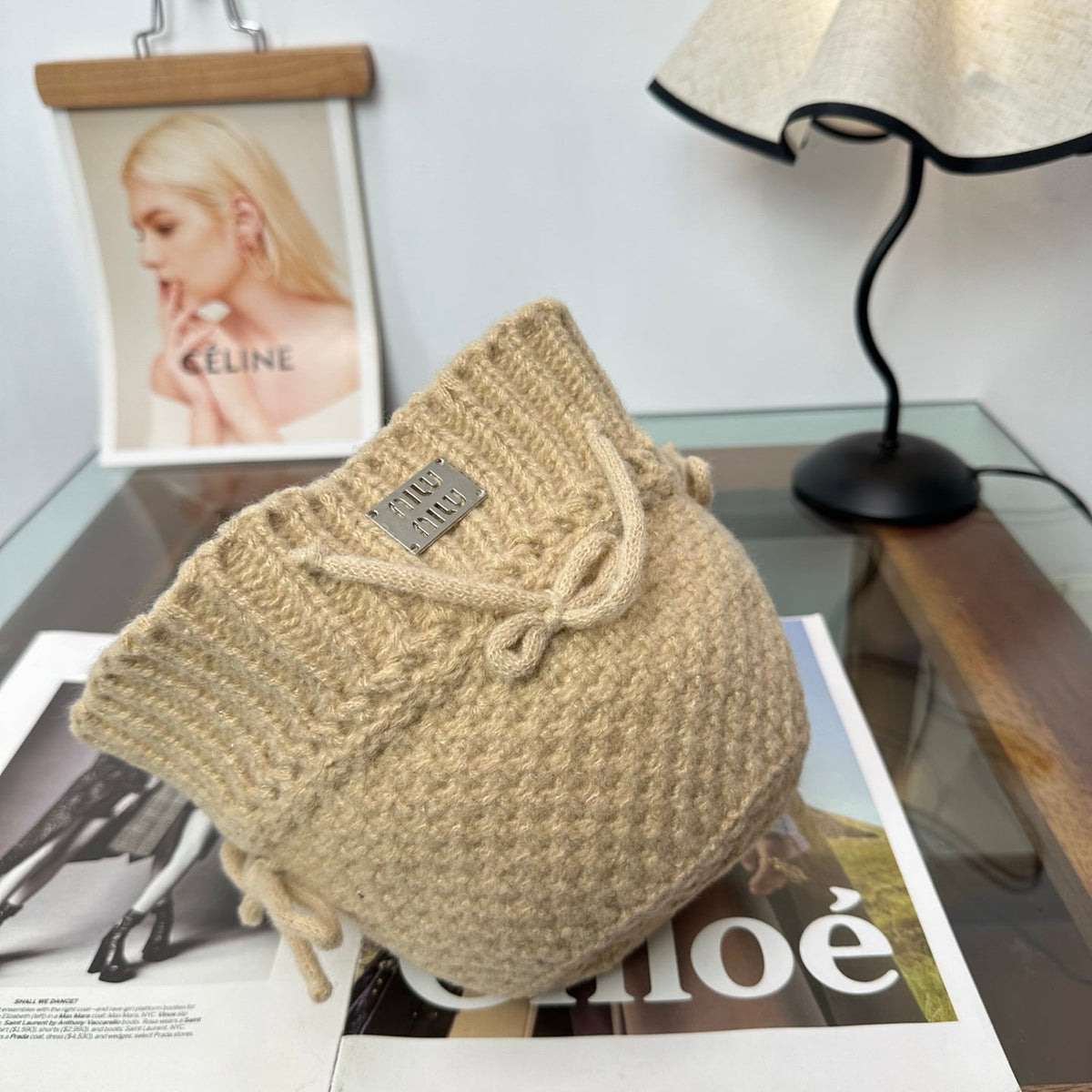 Miumiu Crocheted Wool Hat 497154