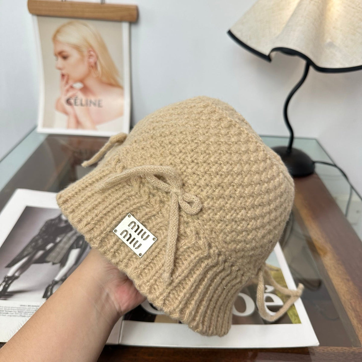 Miumiu Crocheted Wool Hat 497154