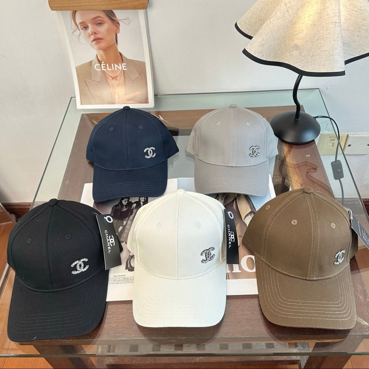 Chanel Cotton Baseball Cap Hat 512457