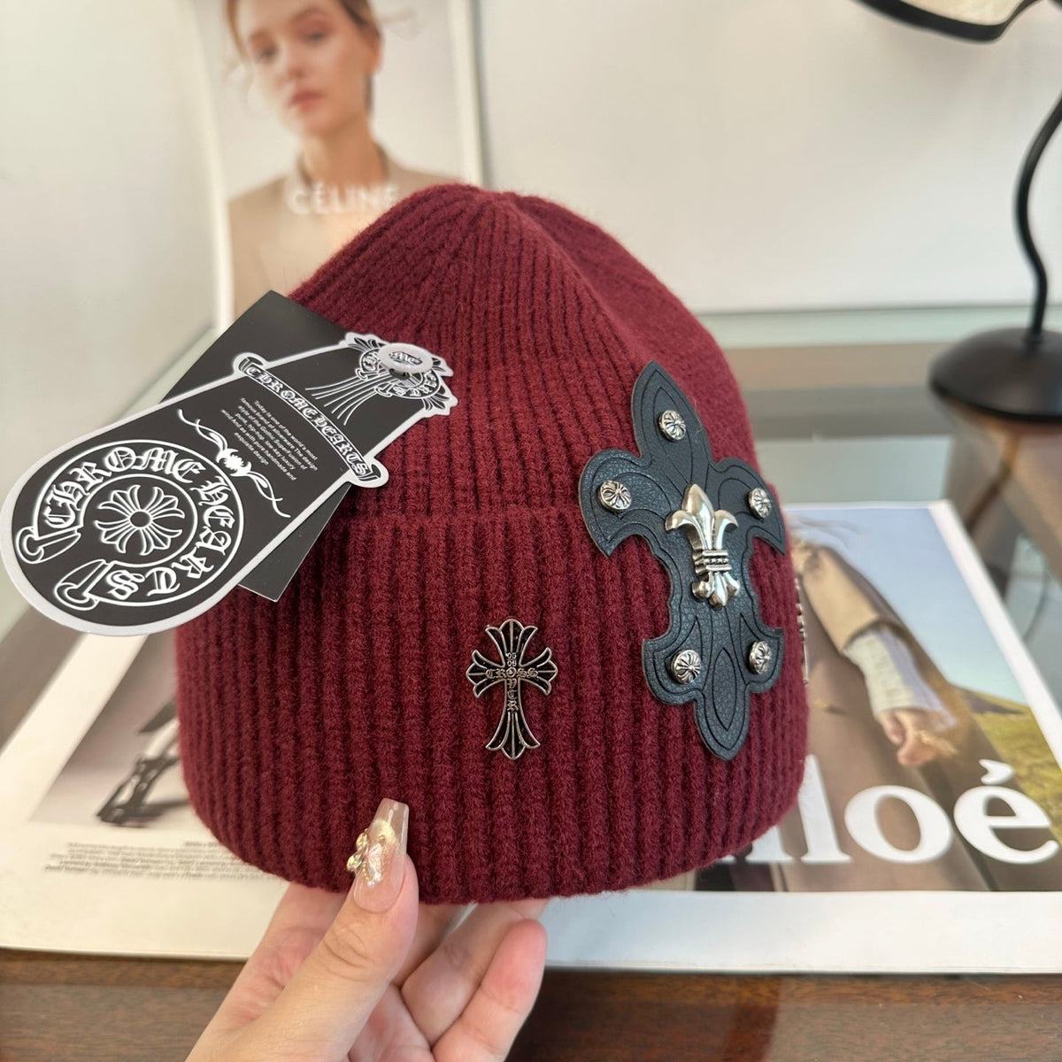 Chrome Hearts Knitted Beanie Hat 512477