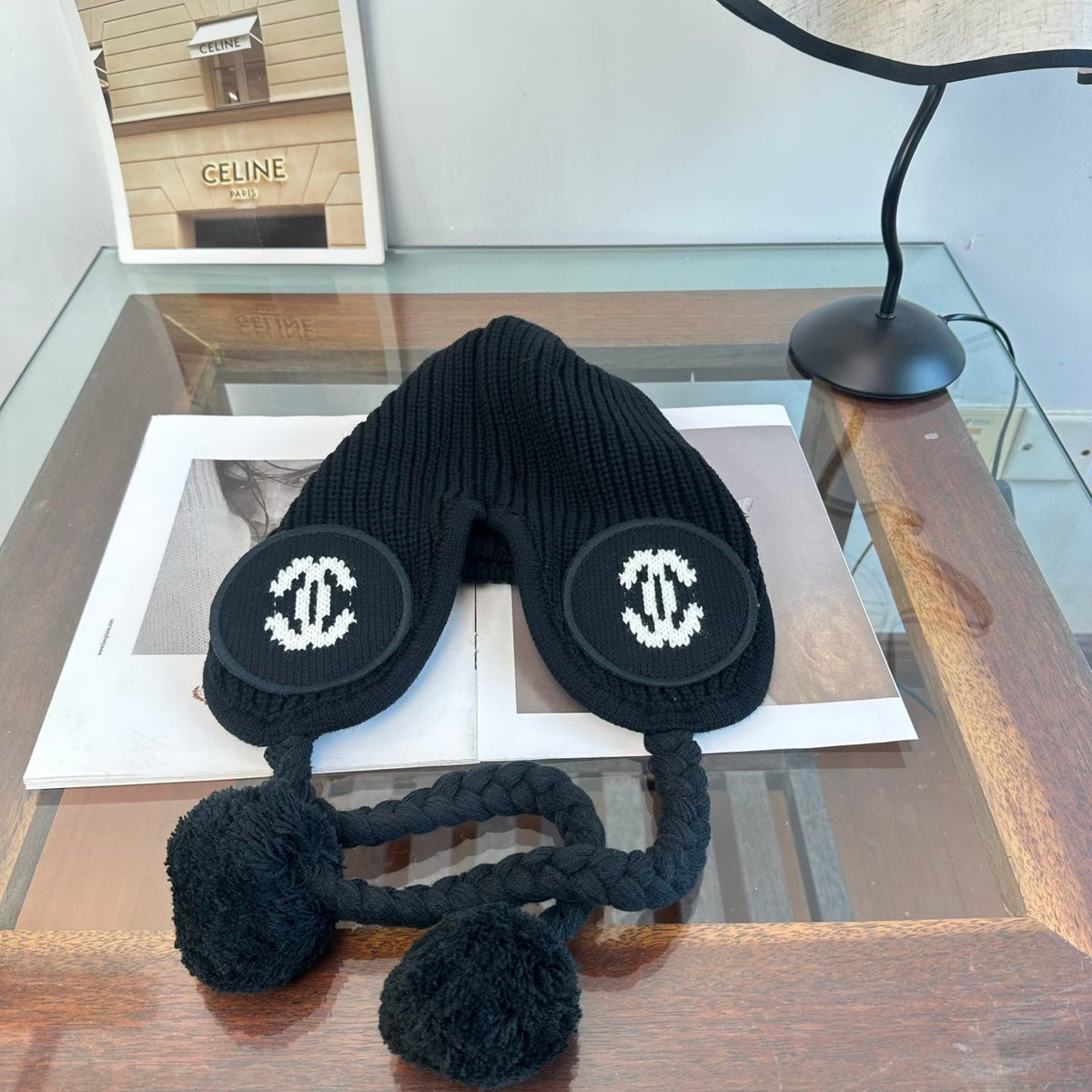 Chanel Cashmere Trapper Hat 512505