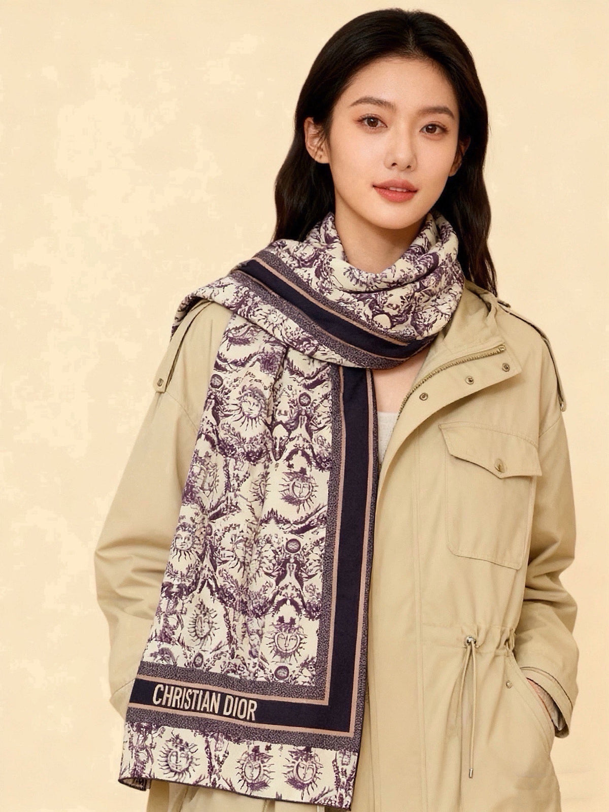 Dior 2026 Scarf 135cm Silk And Cashmere 212156