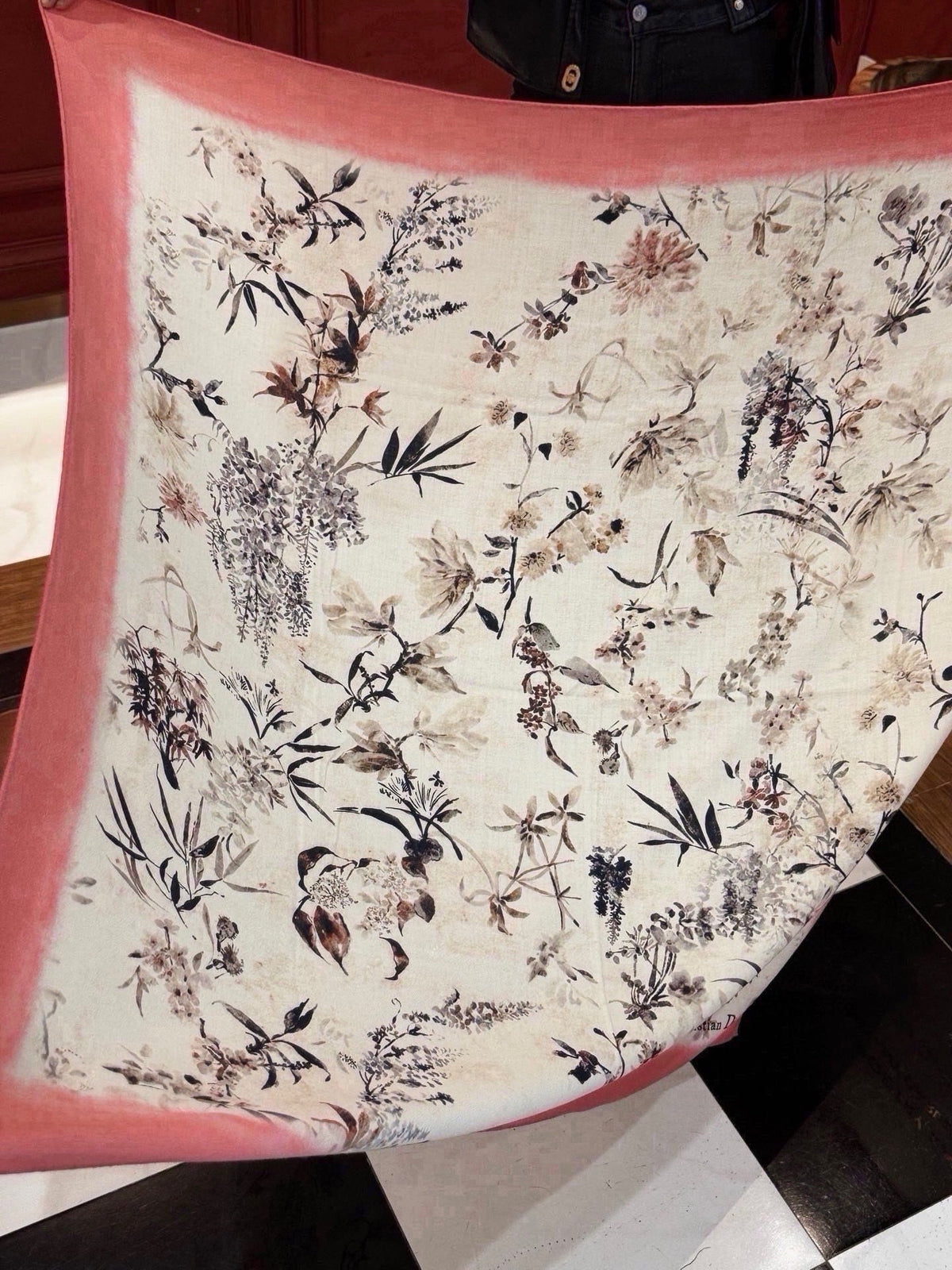 Dior 2026 Millefiori Scarf 140cm Colorful Silk And Cashmere 214960