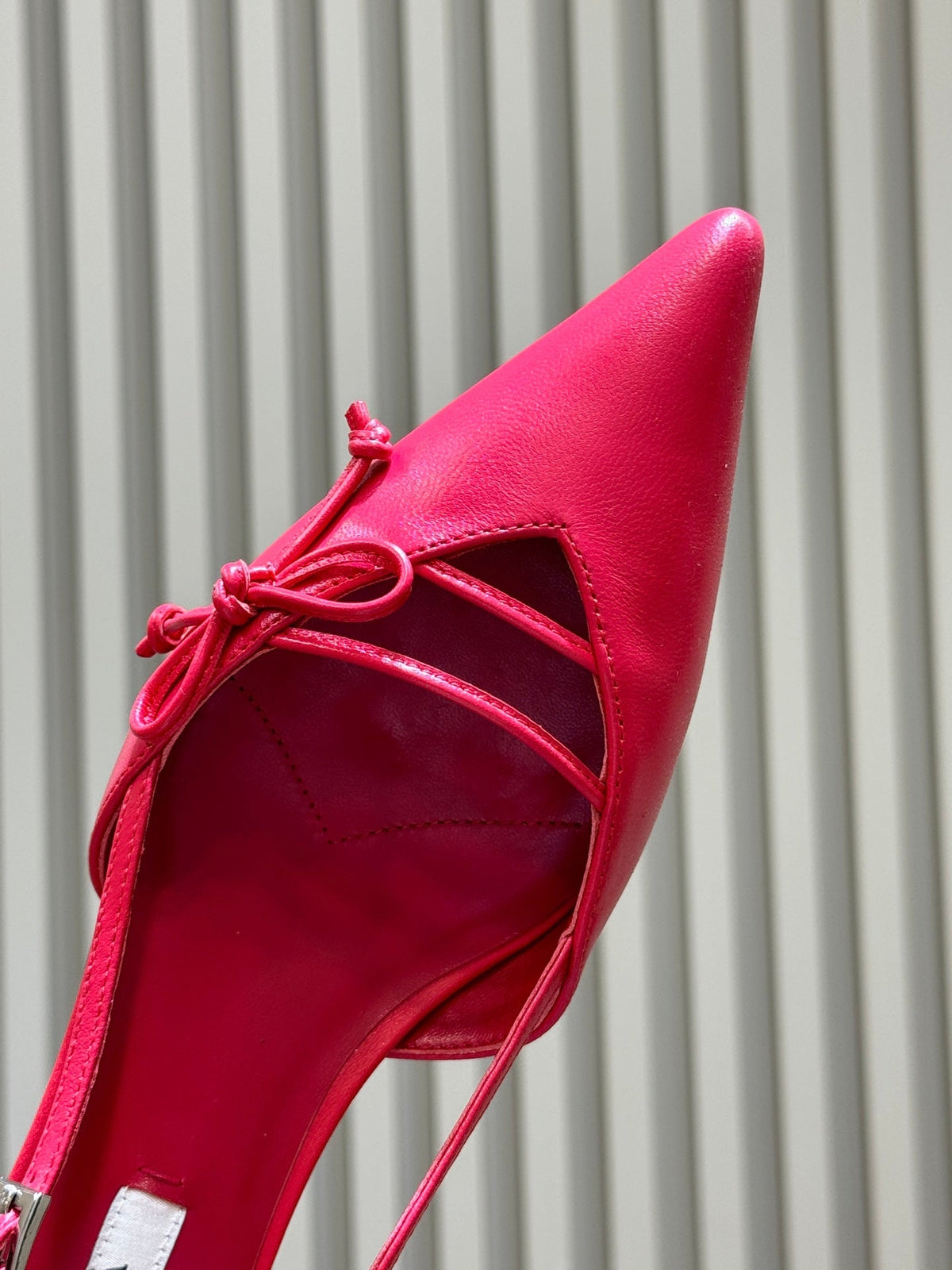 Prada 2026 Bow Pointed-Toe Pumps 45mm Calfskin 151241