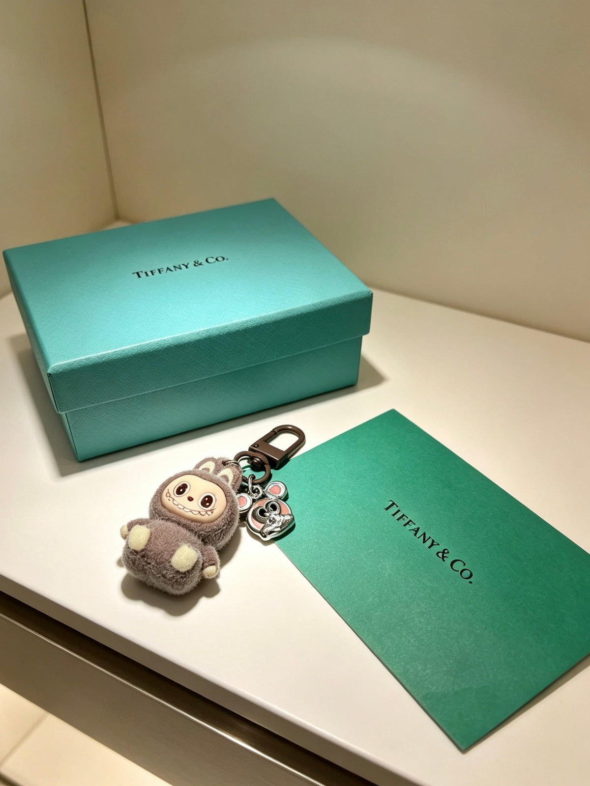 Tiffany Grey Labubu Charm