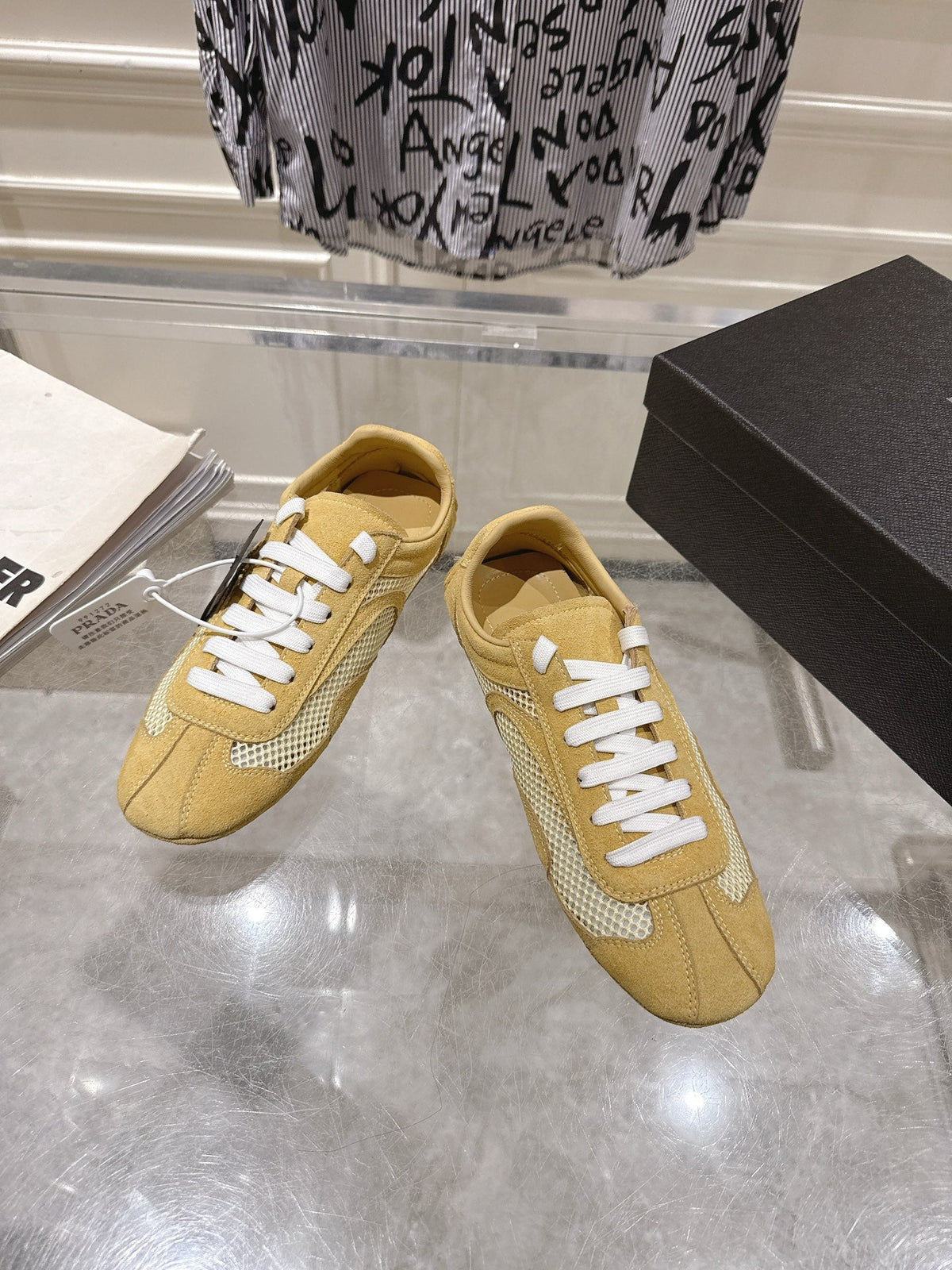 Prada 2026 Montecarlo Re-Edition Sneakers Mesh Suede 148099