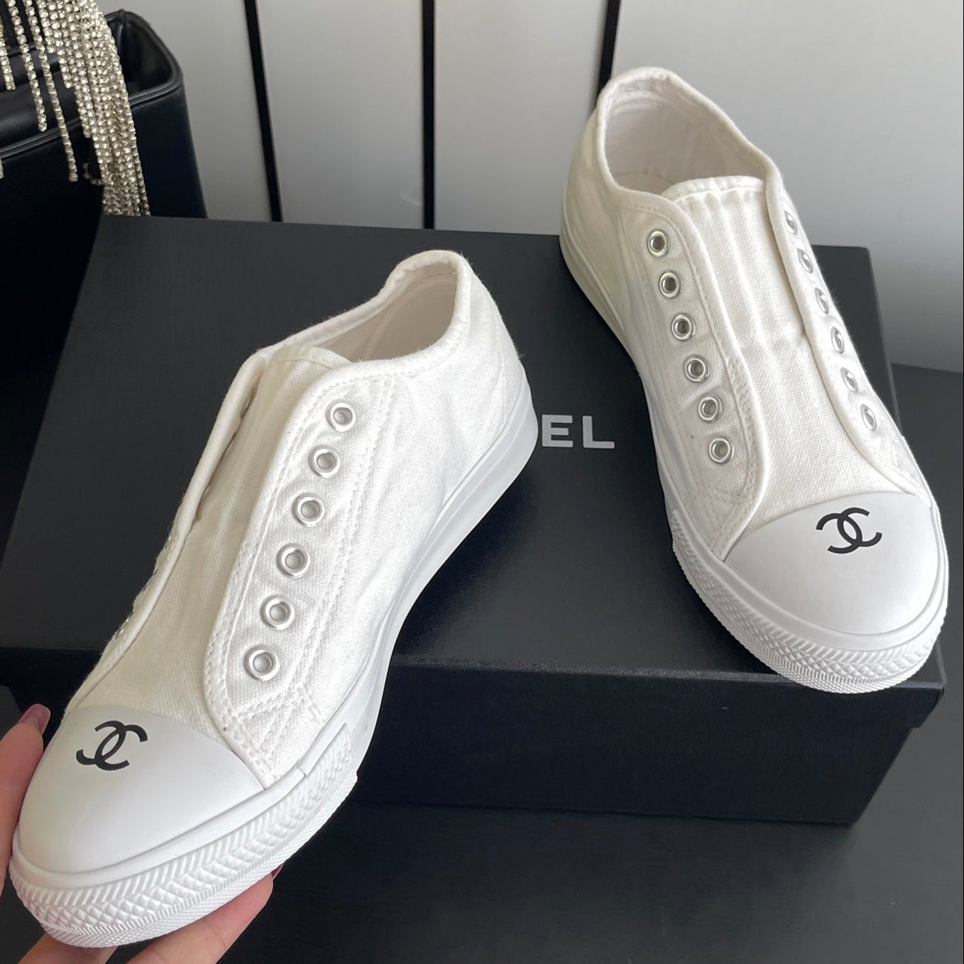 Chanel 2026 Platform Sneakers Canvas 945154