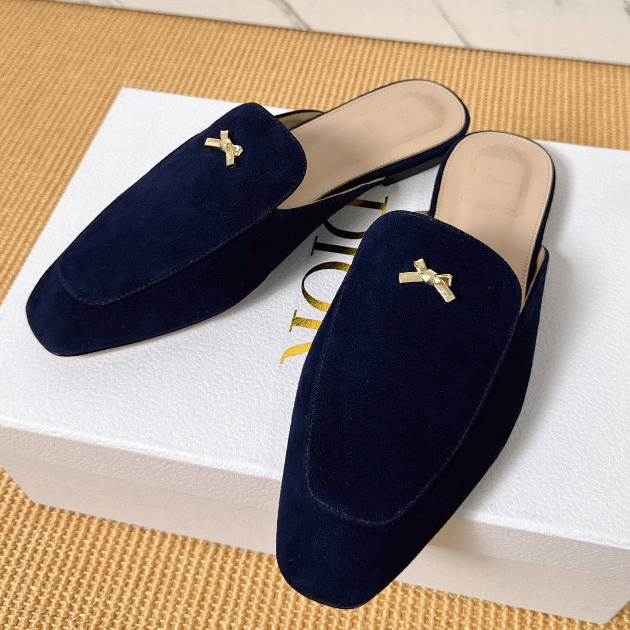 Dior 2026 Bow Mule Suede 904864