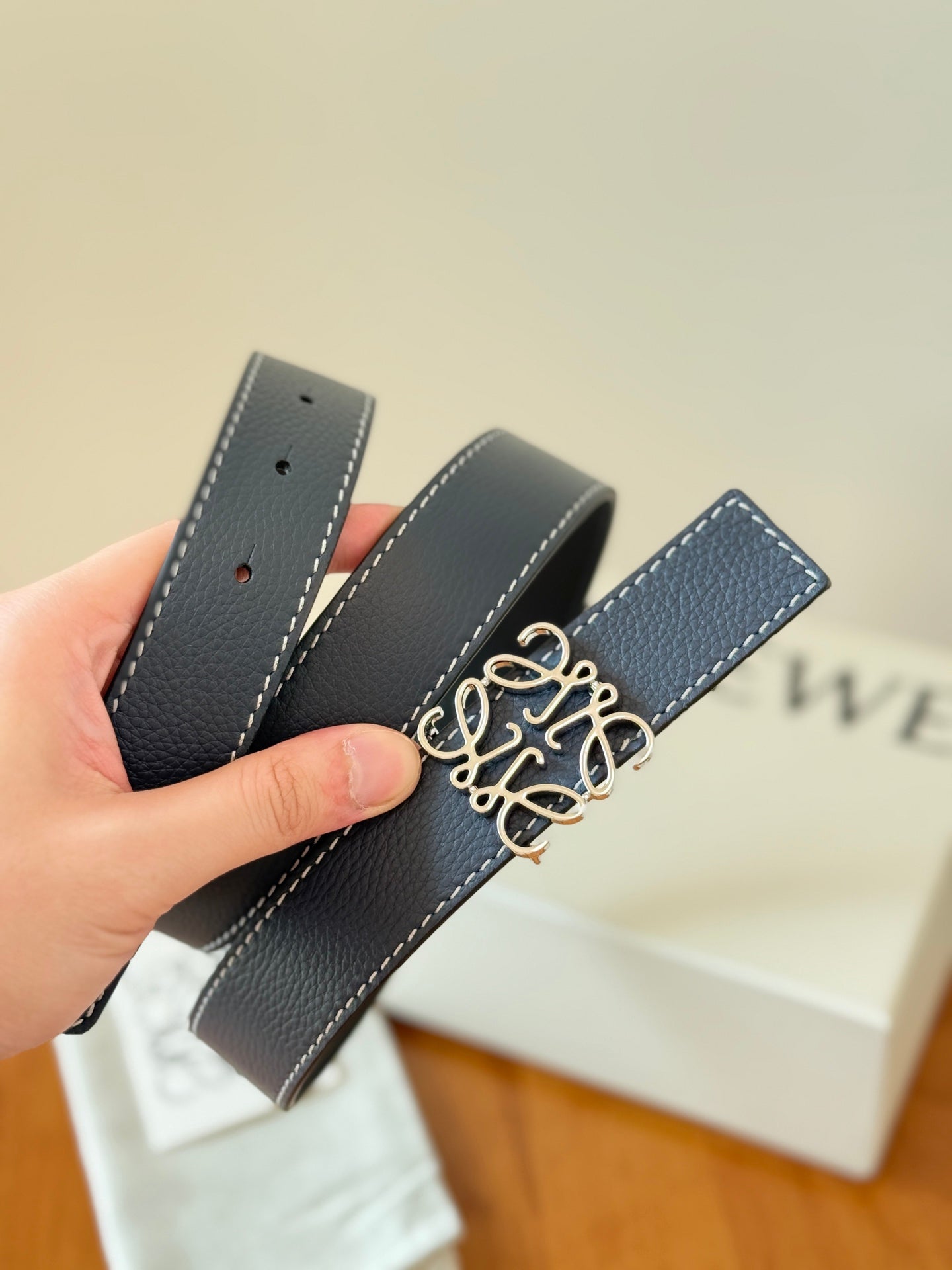 Loewe 2026 Anagram Reversible Belt 32mm Leather 217056
