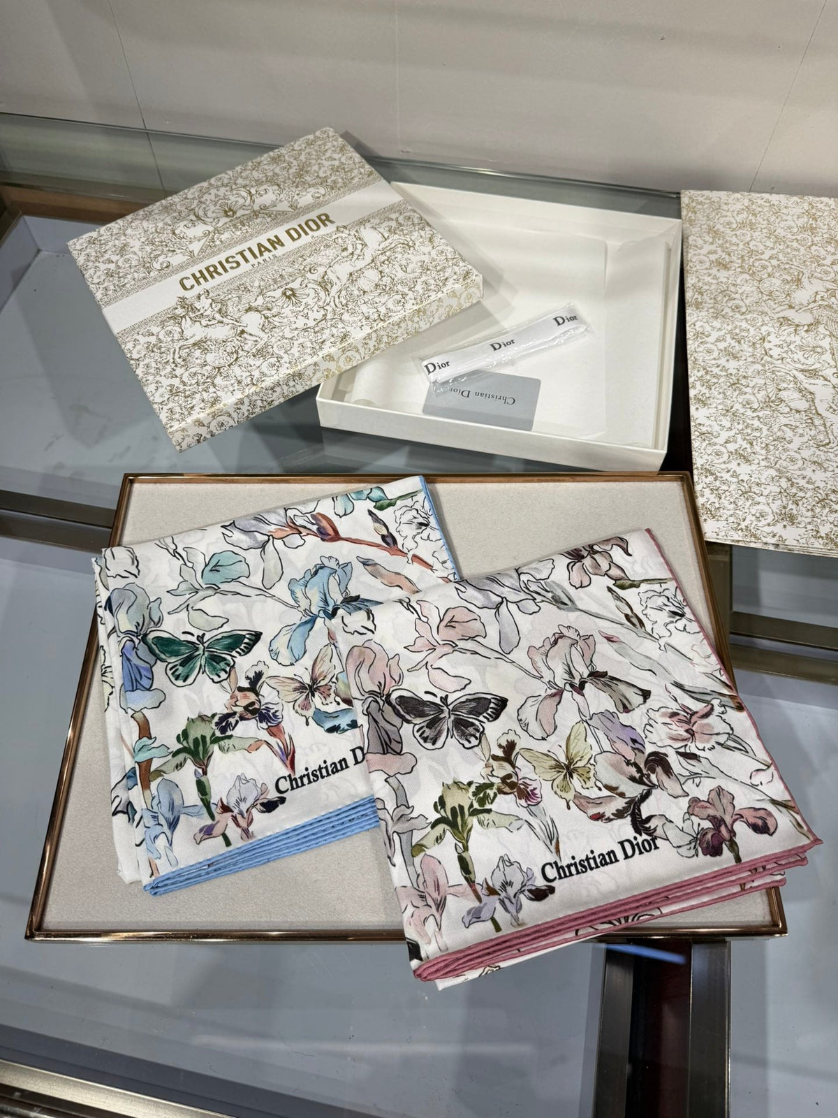 Dior 2026 Butterflies Scarf 90cm Silk 200716