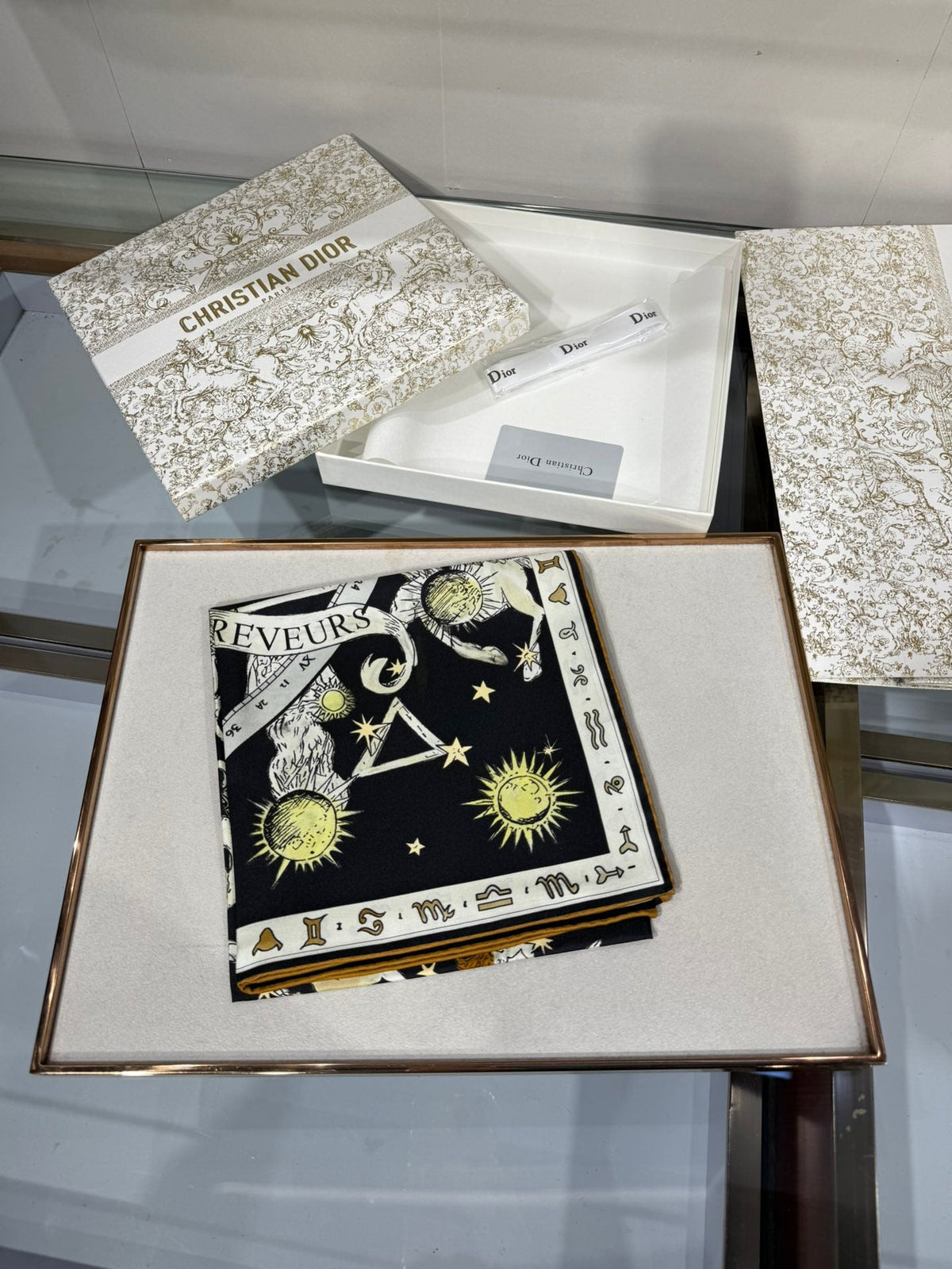 Dior 2026 Night of Dreams Scarf 90cm Silk 198297