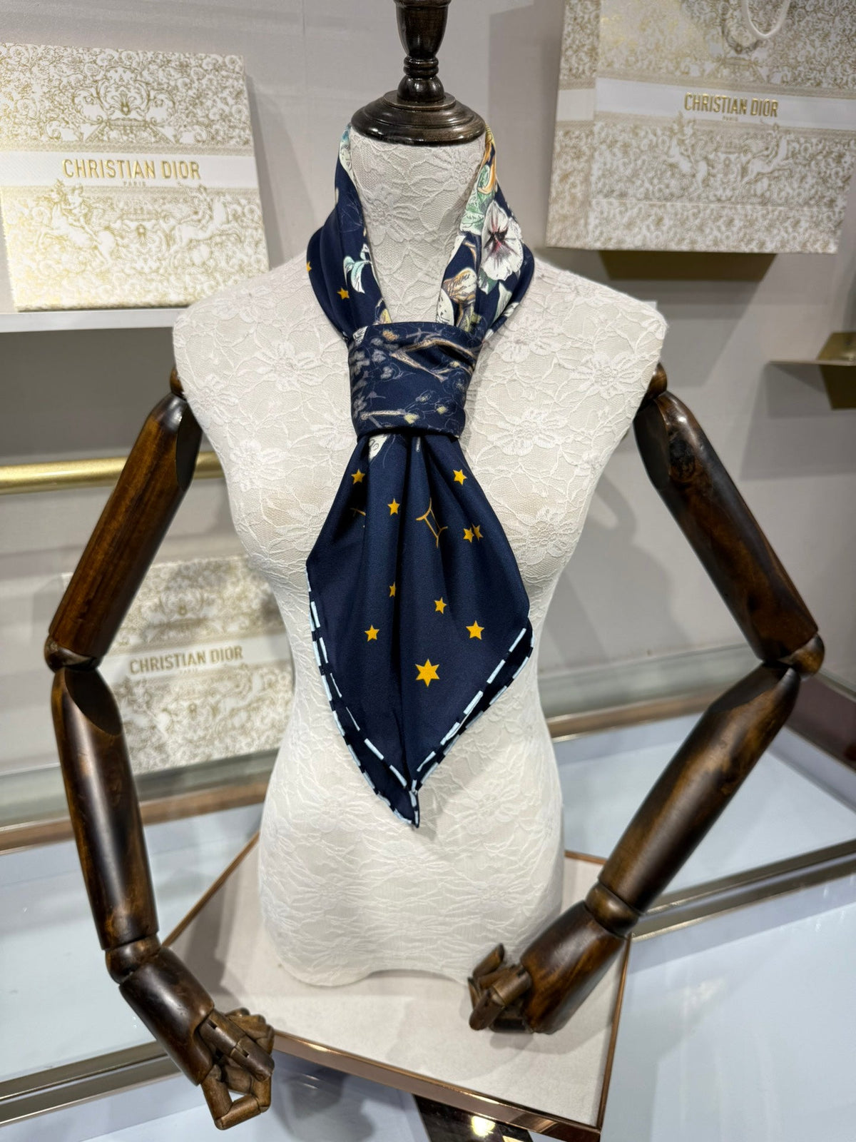 Dior 2026 Rosier Scarf 90cm Silk 198320