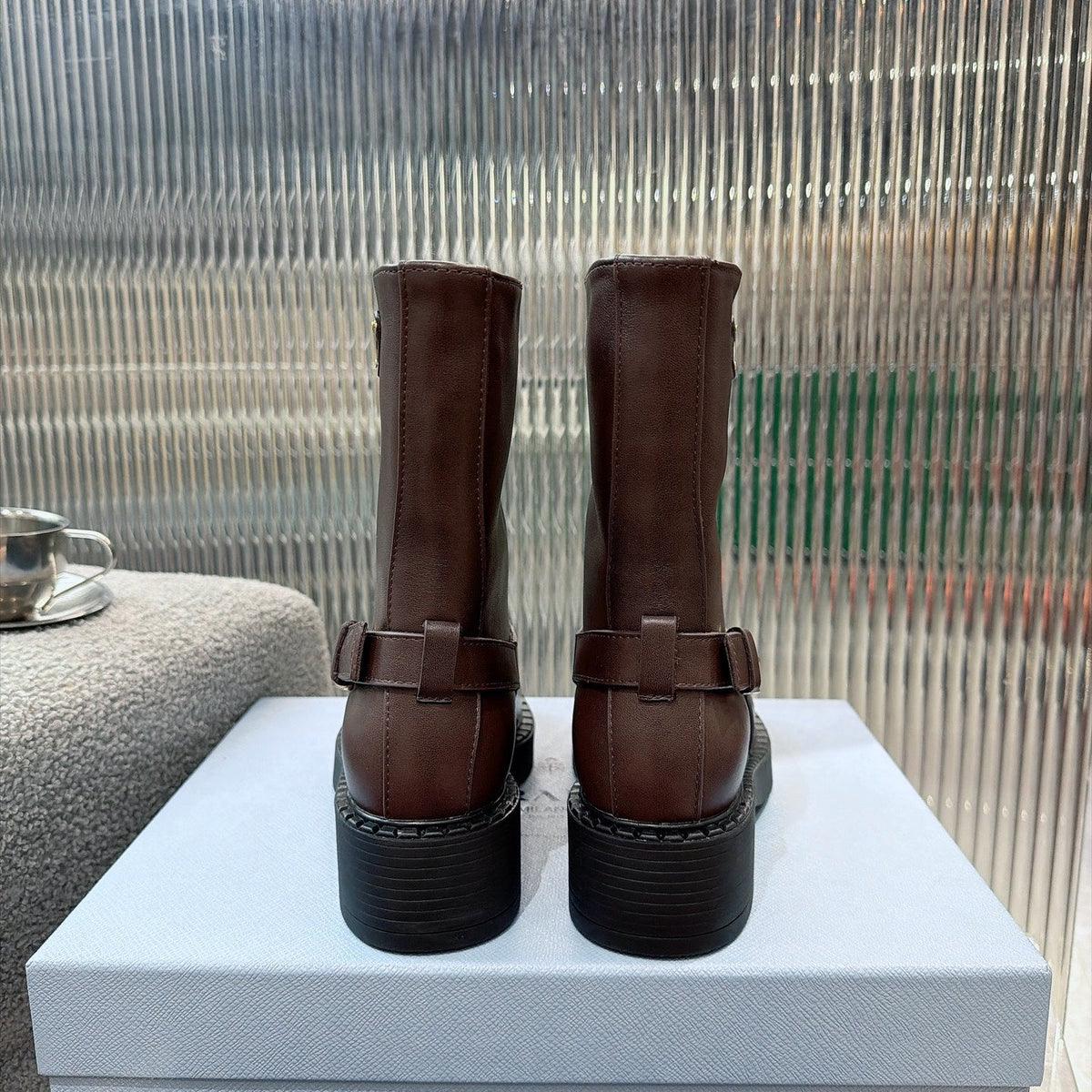 Prada 2026 Ankle Boots Suede Cowhide 148932