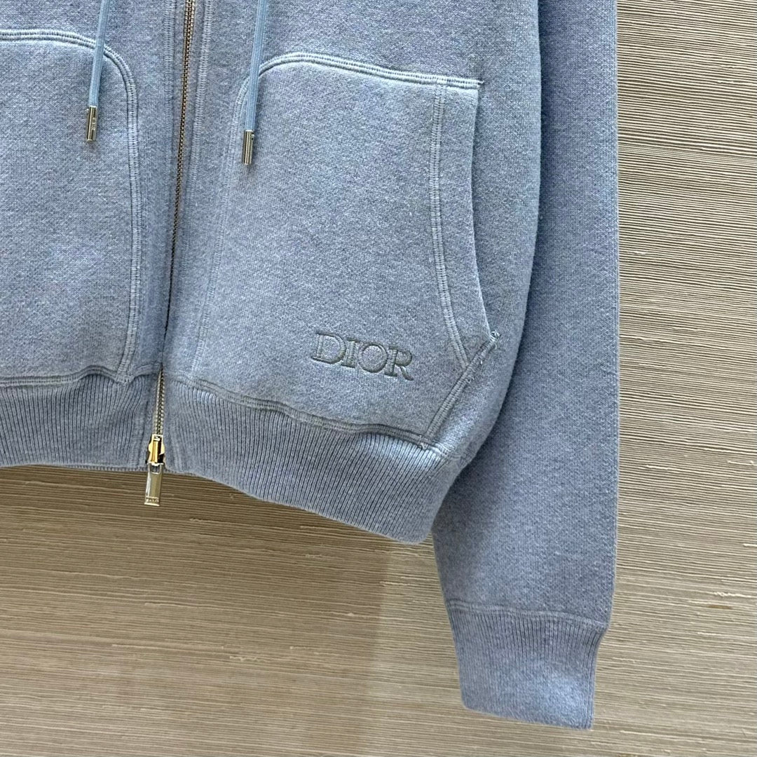 CD 25 Jacket Blue Cotton Cashmere